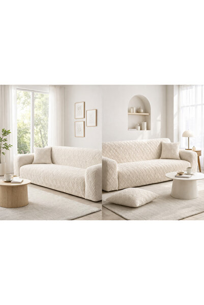 Generic Brand Husa Canapea, Aspect Modern Minimalist Protectie Ideala Pentru Canapele de 3 Persoane, 190cm-230cm, Fixare Elastica Anti-Alunecare, Rezistenta la Par/Urme Animale, Gri deschis