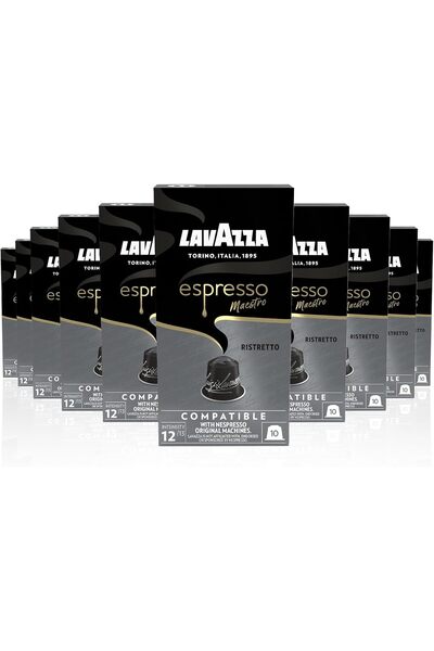 LavAzza Espresso Maestro Ristretto Coffee Capsules, Dark Roast, Compatible wi...