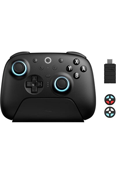 8Bitdo وحدة تحكم بلوتوث 8BitDo Ultimate 2 (أسود) - عصا تحكم TMR