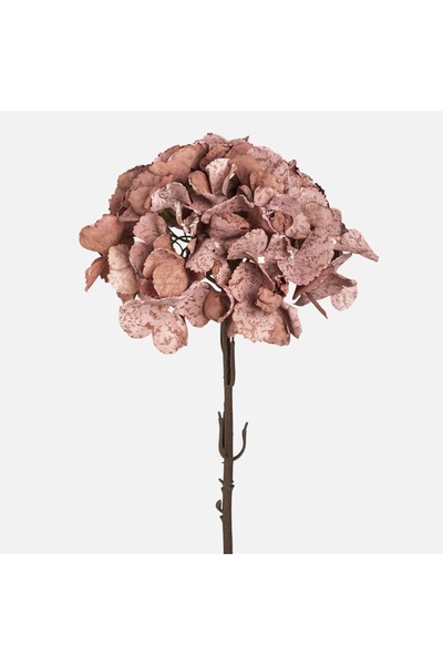 OEM Floare artificială de hortensie, bej de toamnă, 66cm