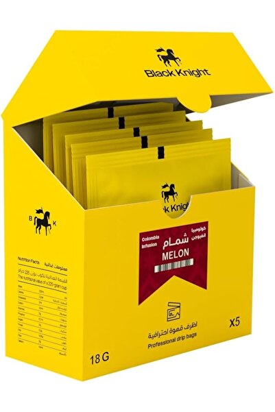 Black Knight أكياس قهوة بنكهة البطيخ الكولومبية 5 قطع