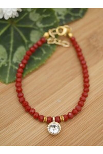 Stoneage Czech crystal bracelet - red -