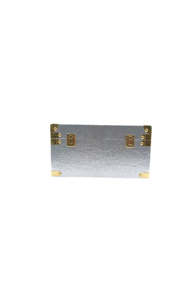 Generic 51518 - جلد فضي مذهب 32طول-17ارتفاع-19عرض