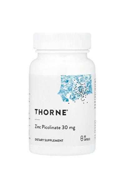 Thorne Supplement Zinc Picolinate 30 mg, Highly Absorbable Zinc, 60 Capsules ...