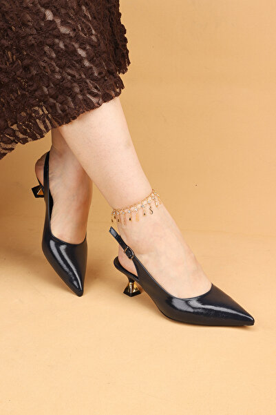 Nilsa Shoes Women's Short Heeled Evening Dress Shoes High Heels