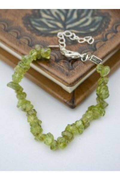 Stoneage Zebercet - Peridot Stone Bracelet - Multicolored -