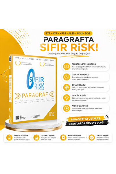 Üç Dört Beş Yayıncılık ÜçDörtBeş Yayınları Üçdörtbeş Sıfır Risk Paragraf 2026...