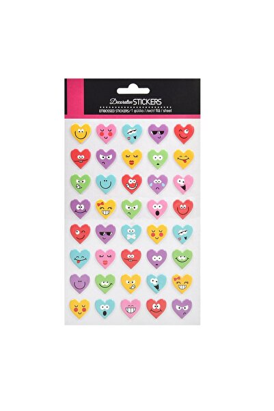 OEM 40 bucăți Autocolante decorative cu emoji inimioară - Modele asortate col...
