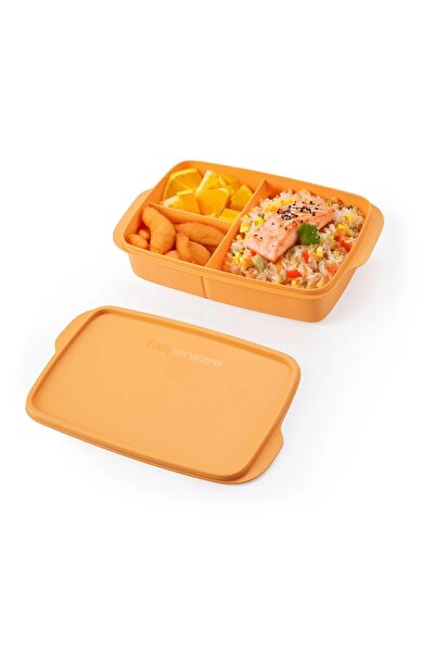 Tupperware Bölmeli Beslenme Kutusu 1L Portakal