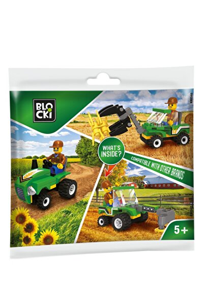 Blocki MyFarm KB0341 construction set collector's envelope with mini tractor ...