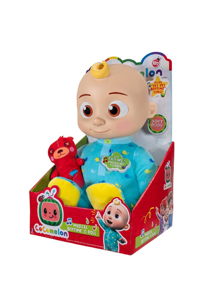 Jazwares Интерактивна музикална плюшена кукла CoComelon JJ CMW0016, 30 см, съ...