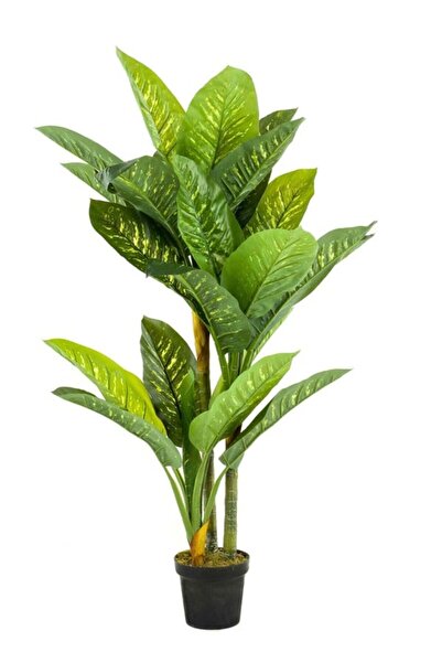 EMERALD Plantă artificială Dieffenbachia, 150 cm, 3 tulpini, 26 frunze, ghive...