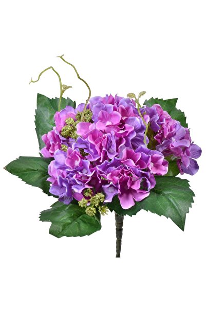 OEM Floare artificială de hortensie mov 22cm