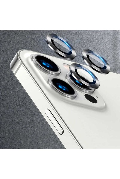 Hesaplı Dünya iPhone 12 Pro Max Camera Lens Protector Metal Fully Compatible Premium