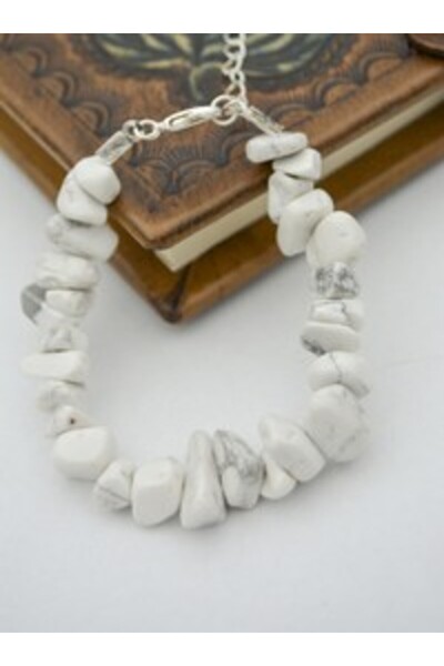 Stoneage Howlite Stone Bracelet - Multicolor -