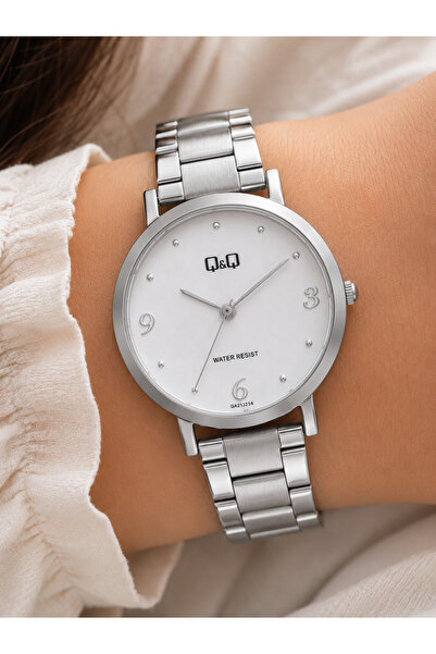Q&Q Women's Wristwatch Silver Color Casual and Stylish Combination Japanese M...