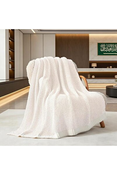 GENERAL Throw Blanket for Couch, Reversible Super Soft Knitted Blankets, Warm...