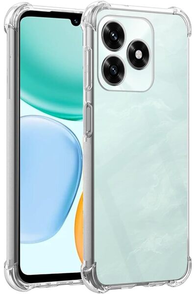 GENERAL غطاء حماية متوافق مع هاتف Honor X5c Plus، غطاء شفاف من مادة TPU مقاوم...