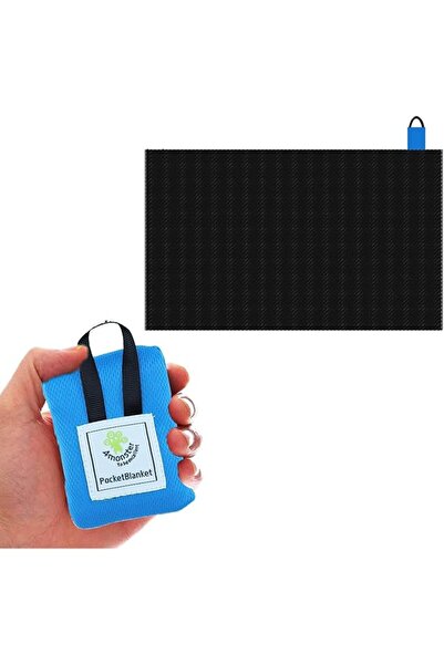 ALMEKAQUZ Blue Beach Blanket, Waterproof Sandproof Mat for 1-2 People, Foldab...