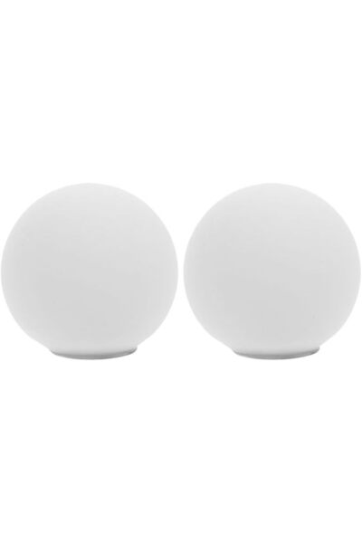 PRETYZOOM 2pcs Milk White Globe Lamp Shades Metal Thread Replacement Covers S...