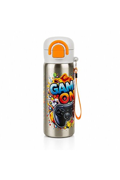 BuradaBuldun Titiz Siply 600 ml 304 Paslanmaz Çelik Çocuk Matarası Pipetli ve...
