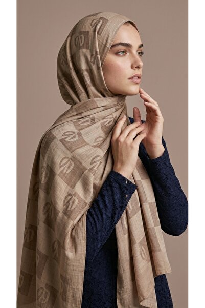 Levidor Lvd Printed Naia Jacquard Shawl (60% Naia 40% Cotton)