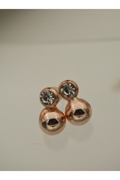 Stoneage Top Earrings - Rose -