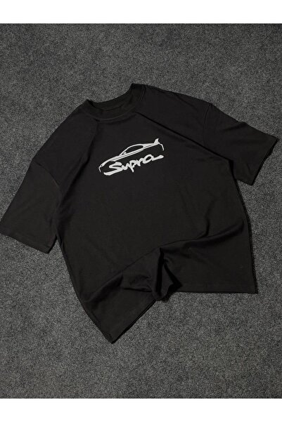 classy moda Μπλουζάκι Unisex Oversize με στάμπα στην πλάτη και στο στήθος, μα...