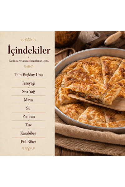 İNANÇ FIRIN Patlıcanlı Arnavut Böreği 1 kg