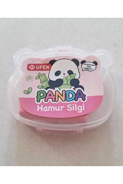 Modellino Pembe Renk Panda Kutulu Ufen Hamur Silgi - 1 Adet
