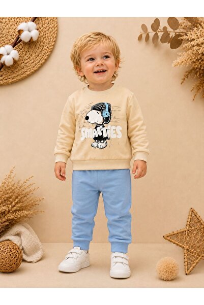 Organic Product DimpleBaby Baby Boy Printed Sweatshirt & Jogger Bottom Set 0-...