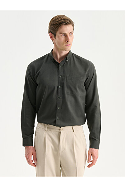 LC Waikiki I Dar Slim Fit Long Sleeve Gabardine Men's Shirt from Freezen Store