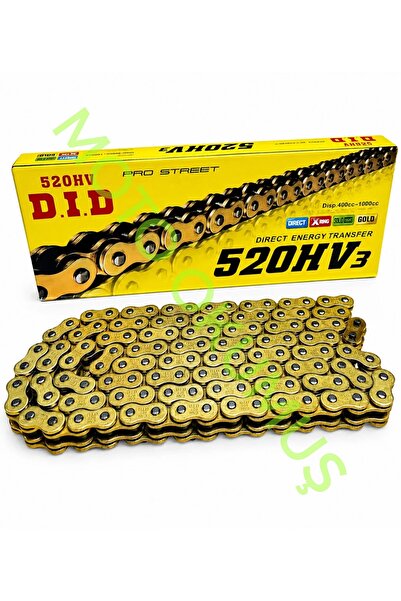 okumus motorcycle spare parts accessories DID 520HV-120L Gold O-Ring Motosikl...