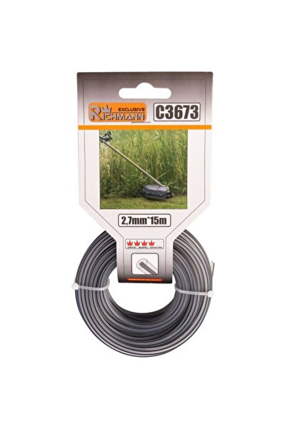 Solplant Fir rezerva motocoasa, trimmer cu insertie metalica, DUO, 2.7 mm x 1...