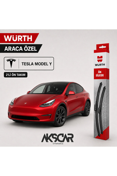 Würth Tesla Model Y Uyumlu 2’li Ön Silecek Takımı
