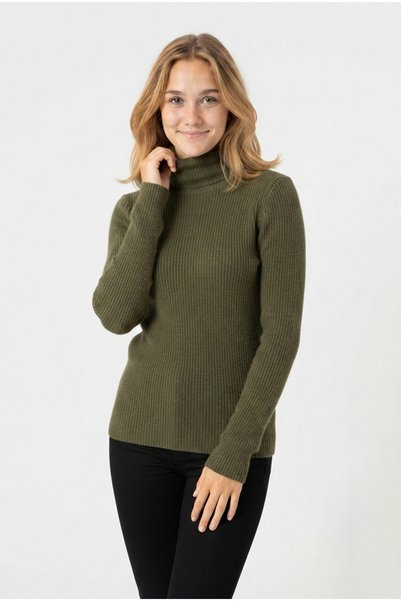 Generic Brand Pulover de damă din țesătură ribbită, elastic, casual și elegant