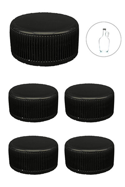 ÇarşıBu 35 MM VİDALI PLASTİK YAĞDANLIK KAPAĞI 5 ADET - 1.5 LT GALON ŞİŞE UYUM...