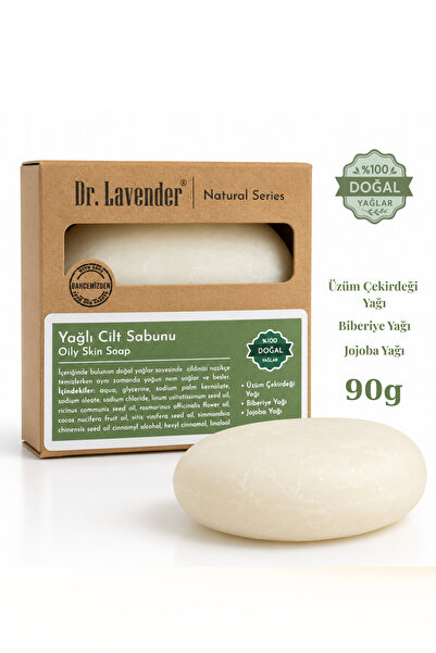 Dr.Lavender Natural Oily Skin Soap, Grape Seed Rosemary Jojoba Oil Solid Soap...