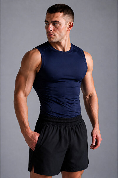 Stylovi Basic Erkek Compression Tank Top – Vücuda Oturan Sporcu Atleti