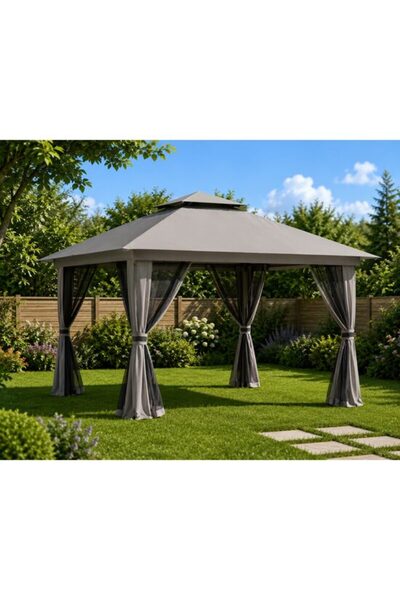 Solplant Pavilion/foisor pentru gradina/terasa, pliabil, cu inaltime ajustabi...