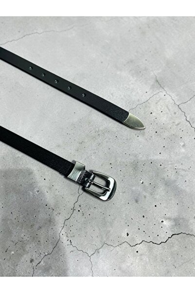 Hakiki Gerçek Deri 2 cm Unisex Aksesuarlı Kemer Metal Uç ve Metal Köprü Detaylı Kutulu Teslimat
