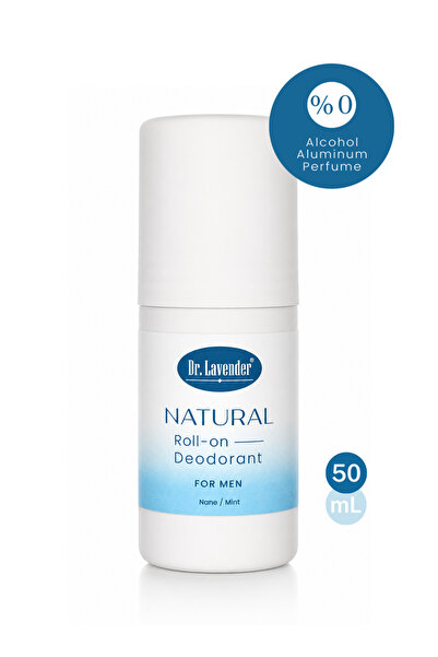 Dr.Lavender Natural Roll-On Deodorant Erkek 50 ml Nane/Mint Alkolsüz Alüminyu...