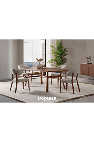 Doressa Living Vion Walnut Masa Takımı