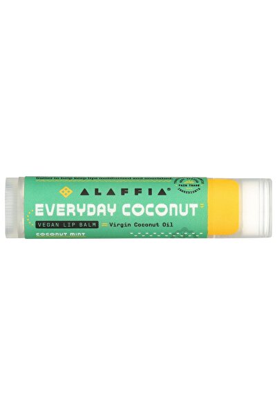Alaffia , Lip Balm Coconut Mint, 0.15 Ounce
