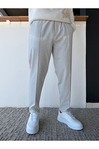 Beylerce Stitched Boyfriend Fit Waffle Pants