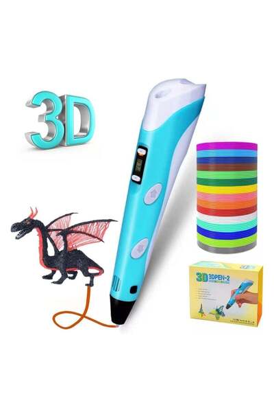 Generic 3D Printing Pen Kit for Kids with Portable Bag and 150 Feet 15-Color ...