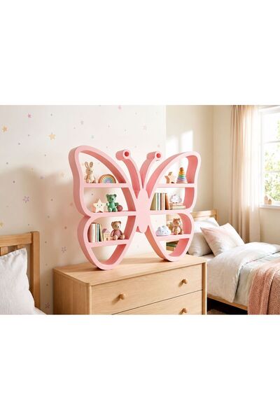 H&A 3D DESİGN Dekoratif Kelebek Raf