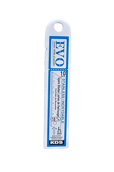KDS Muratec LB-10S EVO Stainless Steel L-Type Replacement Blades 18mm – 10 Bl...