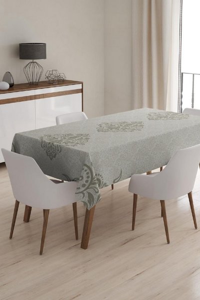 TakÇalıştır Tablecloth, Digital Printed Single Tablecloth, Patterned Stain-Re...