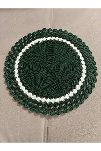 Atherz Hand Knitted Round American Service Placemat - 6 Different Color Optio...